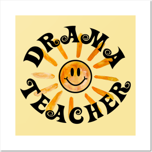 Drama Teacher Happy Face Sunshine Gift Posters and Art